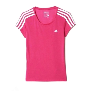 Детска тениска в цикламен цвят Adidas climalite AK2137