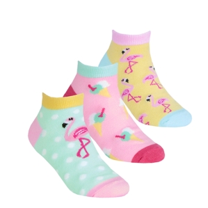 Къси чорапи с фламинго